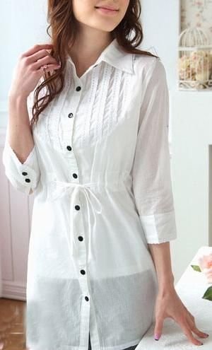 EYC2061 Cotton Shirt - White