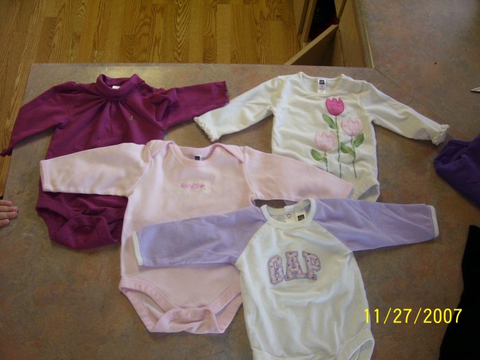 4 infant girl GAP onesies!
