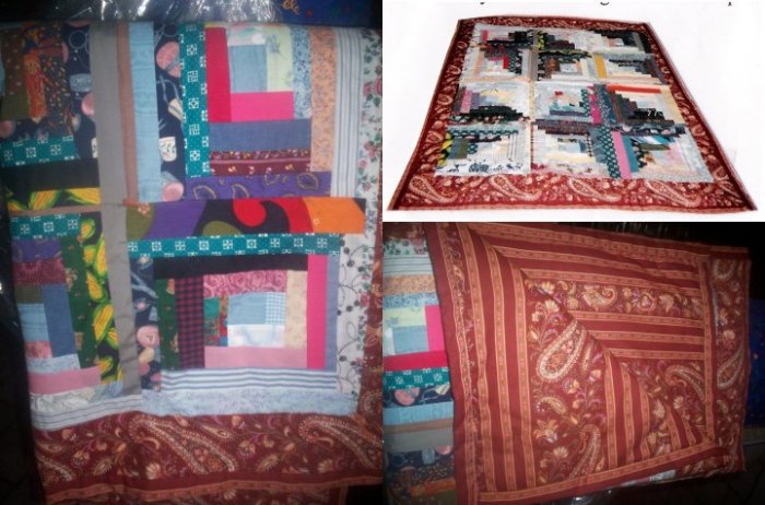 Log Cabin Lap Quilt