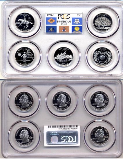 1999-S Clad State Quarter Prof set PCGS PR69DCAM * FREE SHIPPING *