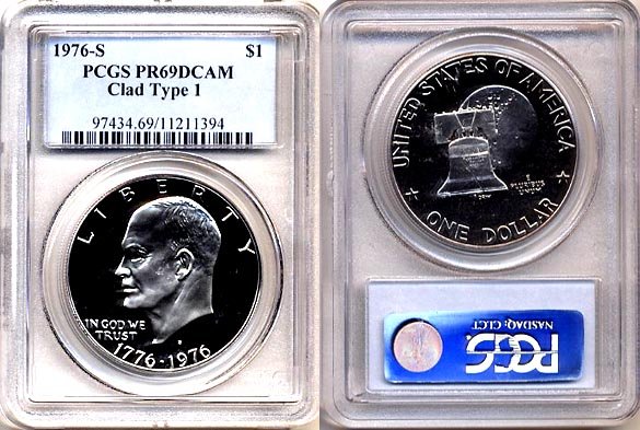 Semi Key Coin 1976-S Clad Type 1 PCGS PR69DCAM * Free Shipping *