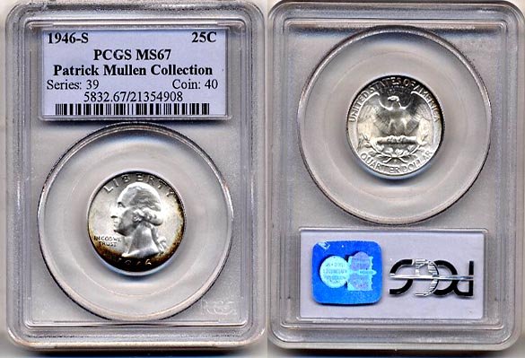 1946-S Washington Quarter * * * PCGS MS67 * * * Free Shipping
