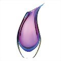 Indigo & Violet Swirl Glass