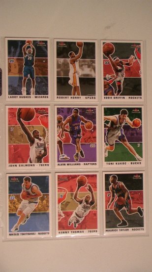 2003 FLEER TRADITION BASKETBALL CARDS - LOT OF 9