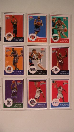 2003 FLEER TRADITION BASKETBALL CARDS - LOT OF 9