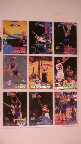 2000-01 FLEER ULTRA BASKET BALL CARDS - LOT OF 9