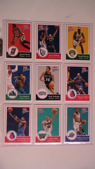 2003-04 FLEER PLATINUM BASKETBALL CARDS - LOT OF 9