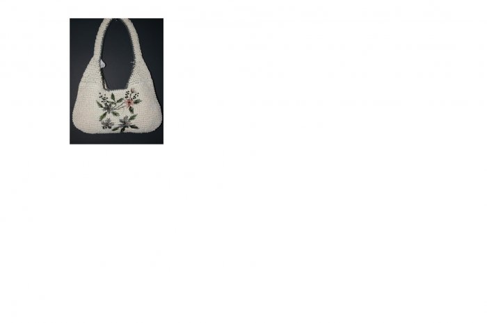 CROCHET; OFF WHITE PURSE