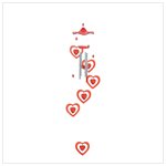 Dancing Hearts Windchime
