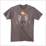 Flaming Guitar T-Shirt - Extra Large