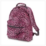 Pink Leopard Print Backpack