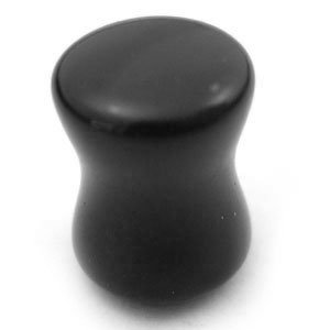 Stone Plug-Black Agate