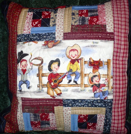Lil Cowpoke Quilted Pillow