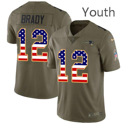 Youth Patriots 12# Tom Brady Limited 