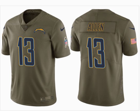 salute to service chargers jersey