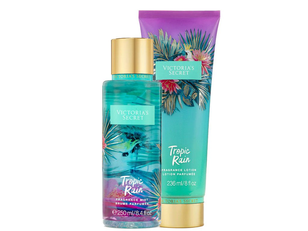 Victorias Secret Tropic Rain Fragrance Lotion Fragrance Mist Duo Set