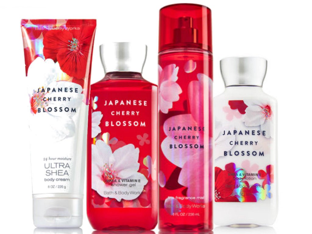 Bath Body Works Japanese Cherry Blossom Deluxe Gift Set