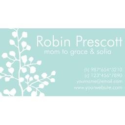 Robins Egg Blue Mommy Card