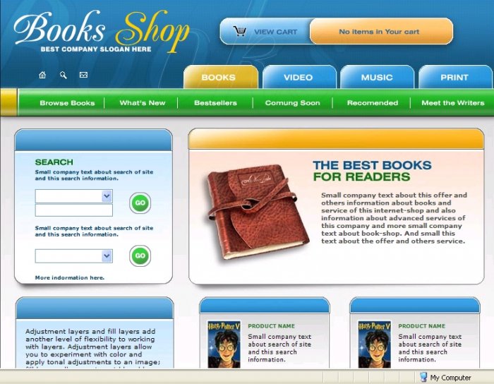 Book Store template
