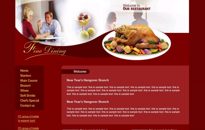 Restaurant Website Template