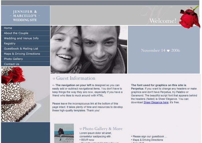 Wedding Website Template