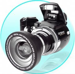 Multifunction Pop-Up Flash Zoom Digital Camera Wide-Angle Lens