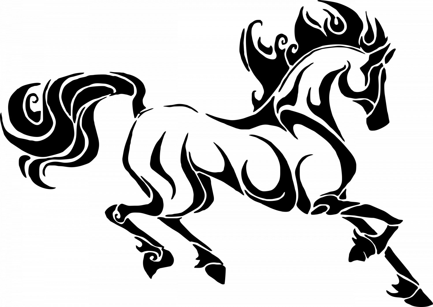 Орнамент лошадь