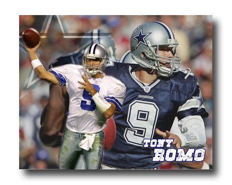 Tony Romo Photo , #9 Dallas Cowboys Custom NFL Canvas Print (NFL015)