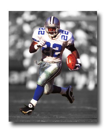Emmitt Smith Photo, #22 Dallas Cowboys NFL Canvas Print (NFL016)