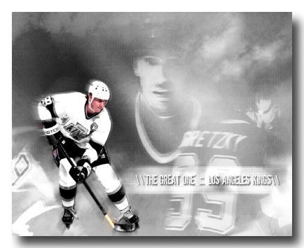 Wayne Gretzky Photo, #99 LA Kings Custom Canvas Print (NHL006)