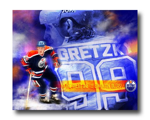 Wayne Gretzky Photo, #99 New York Rangers Custom Canvas Print (NHL020)
