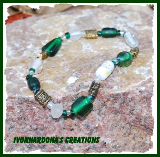 Green and Gold Bracelet
