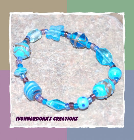 Turquoise and Butterfly Bracelet