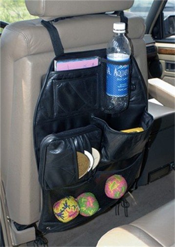 Leather Car Seat Backpack Organizer