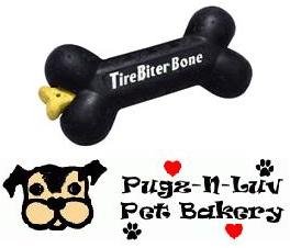 Tirebiter Bone SMALL Dog Chew Toy with Treat Station