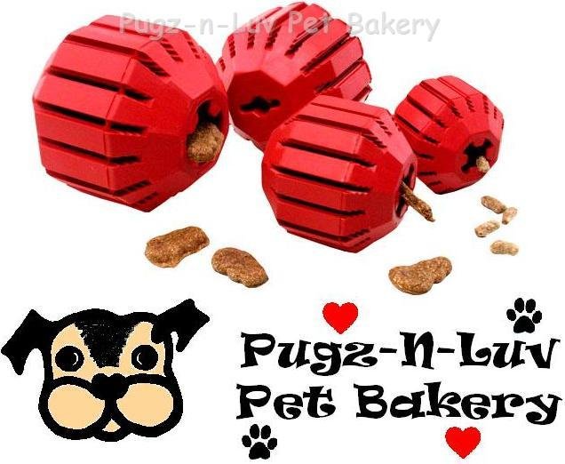 Kong SMALL Stuff-A-Ball Rubber Chew Dog Toy Treats