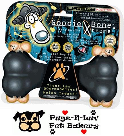KONG X-Treme 7" Goodie Bone Rubber Dental Chew Dog Toy Treat