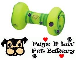 Multipet Wiggly Giggly 6.5" Bone Dog Toy