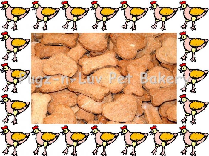 Dog Treats Biscuits Gourmet Homemade 1 LB Chicken