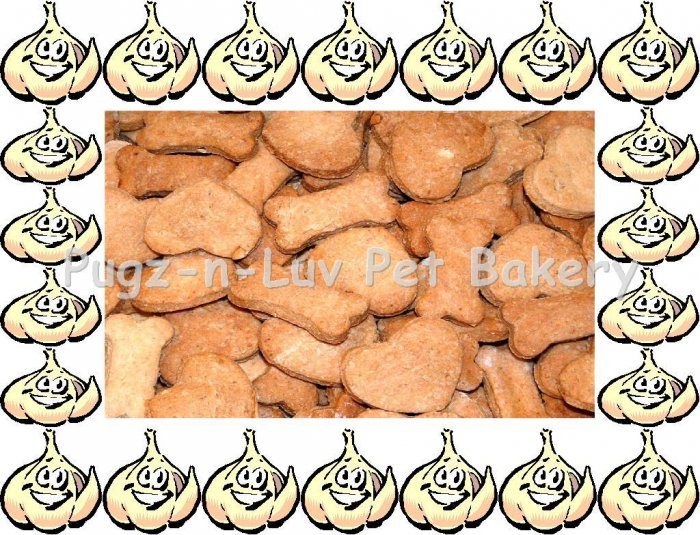 Dog Treats Biscuits Gourmet Homemade 1 LB Garlic