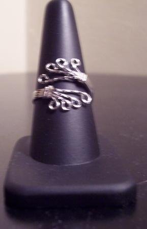 Adjustable Sterling Silver Ladies Ring