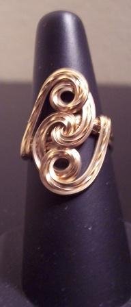 Gold filled hand crafted ring.