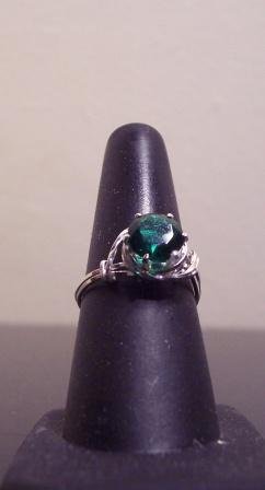 Sterling Silver 8mm Birthstone Ring