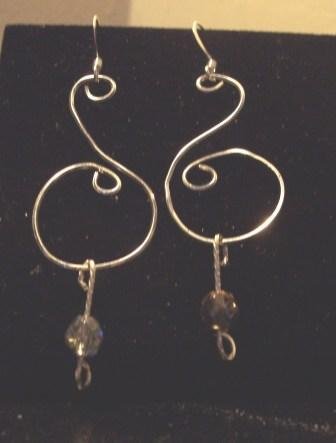 Sterling Silver/Czech Glass Earrings