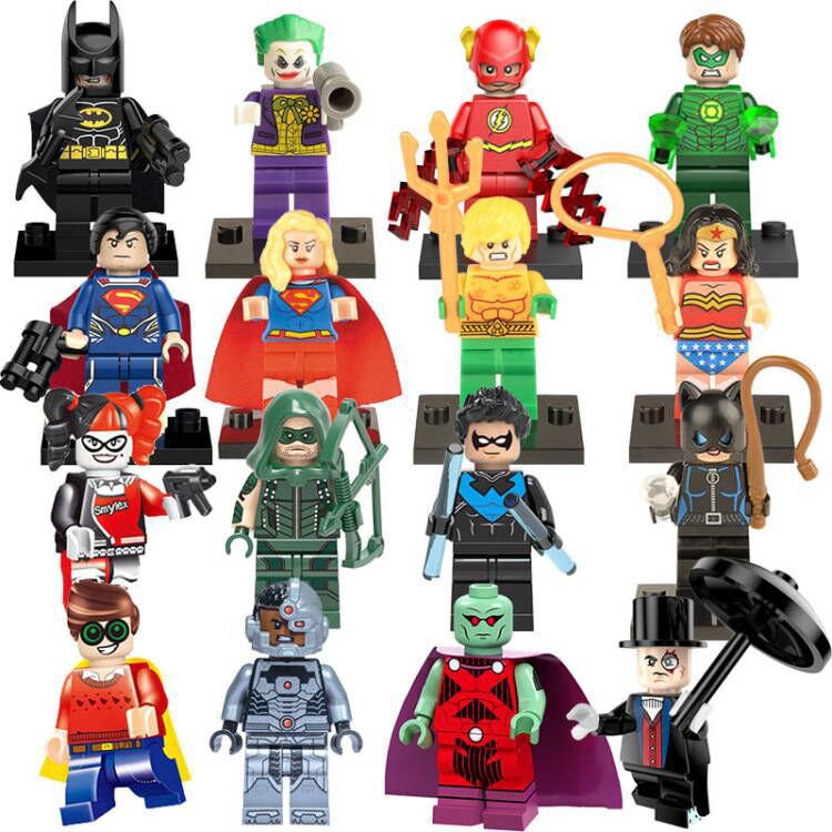 Pcs Justice League Superman Supergirl The Flash Minifigures Lego