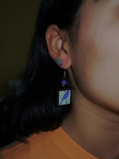 Perching Bird Earrings!!