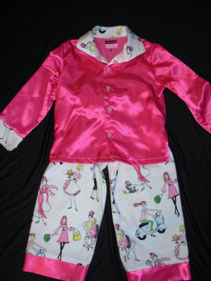 Pink Fashion Divas Childrens Pajamas