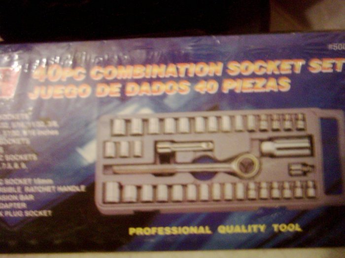 40 piece combination socket set