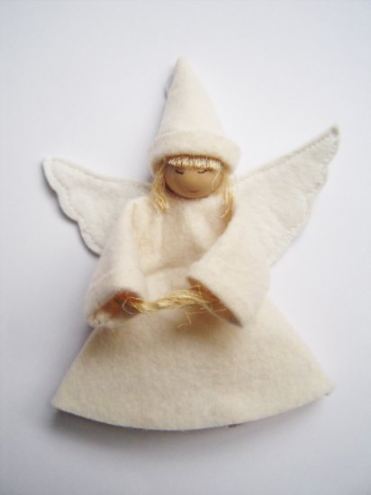 FELT ANGEL HANGER FOR X'MAS (8.5CM)
