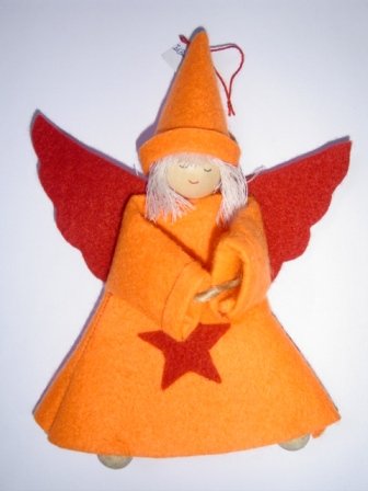 FELT ANGEL HANGER FOR X'MAS (16CM)